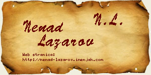 Nenad Lazarov vizit kartica